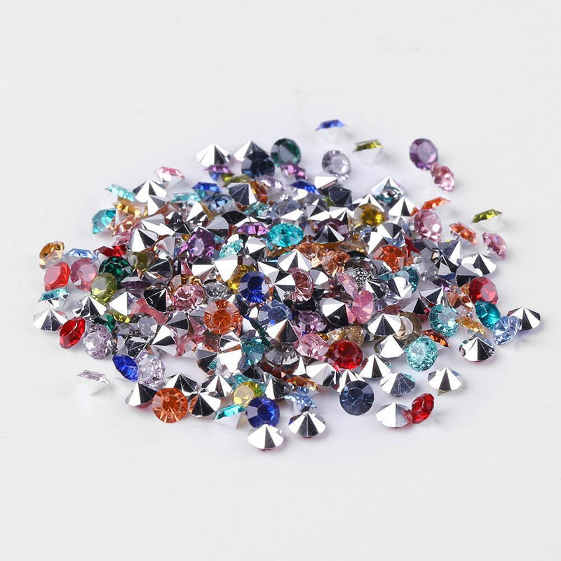 1000pcs 3mm Gorgeous Nail Art Rhinestones DIY Manicure Mixed Glitter Charm De