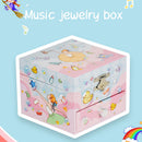 Jewelry Storage Organizer Music Box Girls Birthday Christmas Gift (Pink) Newly