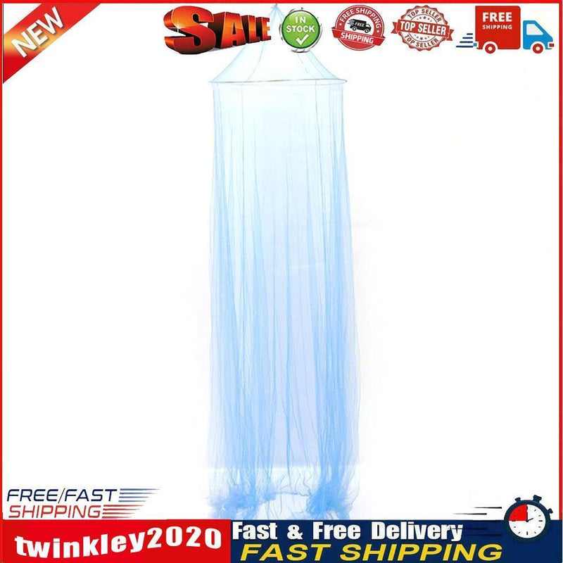Children Bed Canopy Hanging Mosquito Net Princess Dome Bed Tent (Blue) Newly