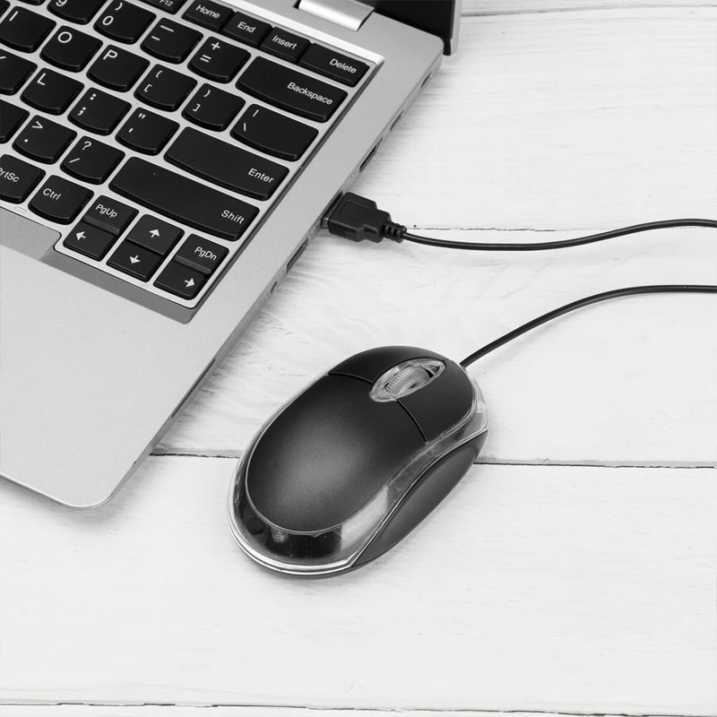 Work Long Laptop Ergonomic Optical Game Gaming Mice Backlight USB Wired Mouse