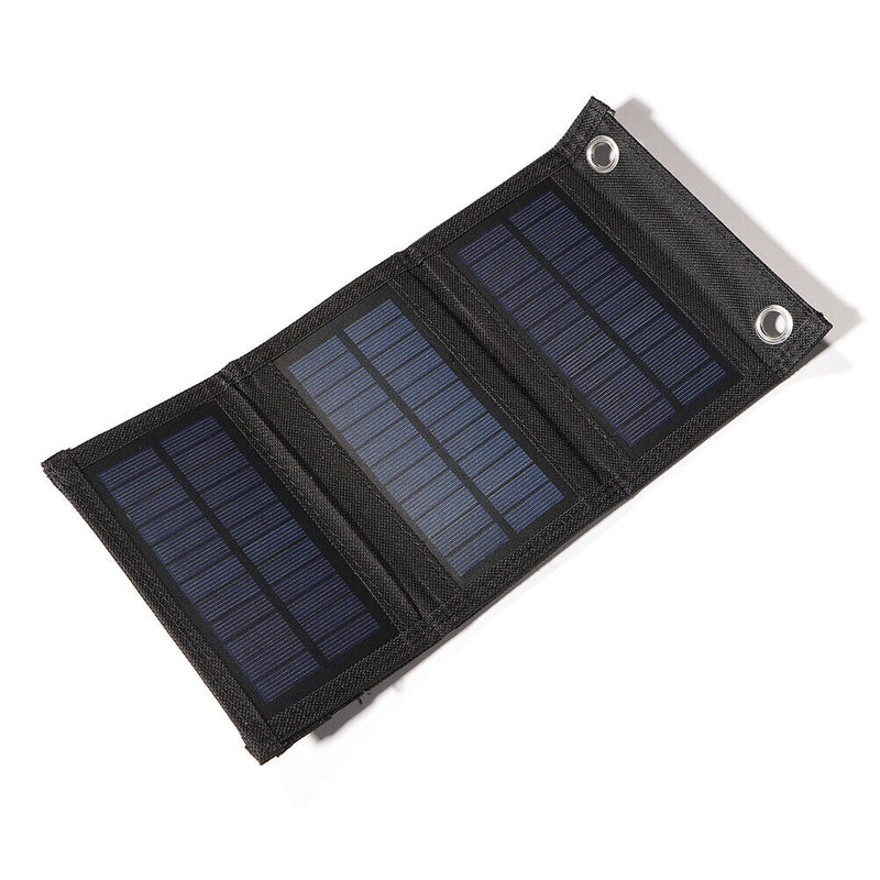 5W 5V Cellphone Solar Charger Panel Outdoor Camping Hike Folding USB Power