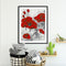 Full Cross Stitch 11CT Red Flower Stamped Embroidery DIY Needlework Kits Newly