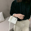 Fashion Solid Color PU Women Shoulder Totes Bag Female Portable Leather Handbag