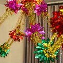 2X Large Multi Colour Christmas Foil Ceiling Garland Hanging Xmas Decorati hot.