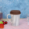 Wheel Shape Silicone Cup Lids Heat-resistant Dust-proof Bowl Cover (Coffee)