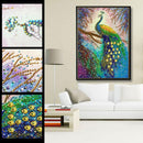 5D DIY Special Shaped Diamond Painting Peafowl Cross Stitch Craft Kit Needl