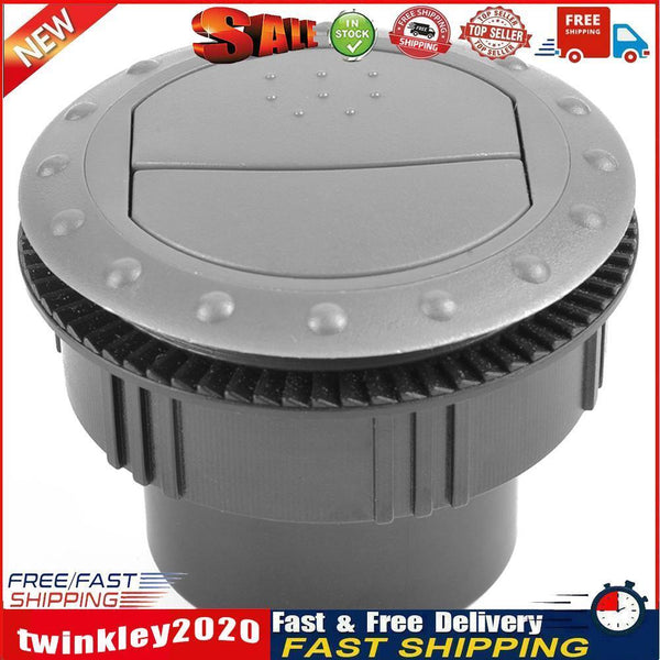60mm Car RV ATV A/C Vent Air Outlet Rotating Interior Round Ceiling (Grey) Newly