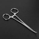 Stainless Steel Fish Hook Remover Curved Tip Fishing Locking Forceps (18cm)