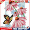 14CT Cross Stitch Kit Flowers Print DIY Embroidery Needlework Sets (H590)