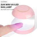 Mini Nail Fast Therapy Machine Lamp Manicure Art Tool Gel Curing Practice Lamp