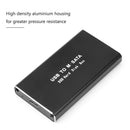 HDD Enclosure Mobile HDD Case mSATA to Type-C 3.1 Adapter SSD Disk Box Tools