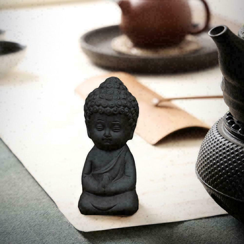 BlesiyaTraditional Little Buddha Statue Monk Tea Decoration Tea on W7H3