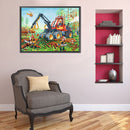DIY Diamond Painting Kits Full Round Drill Excavator Mosaic Wall Home Decor