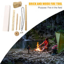 Wood Make Fire Drilling Tool for Outdoor Camping Hiking Survival Activity Newly
