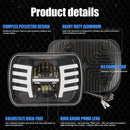 7 inch Square LED Headlight 7x6 5x7 Hi/Lo Beam Headlamp DRL Turn Signal for