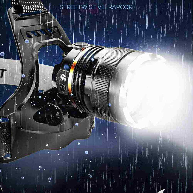 Sensor Headlamp Rechargeable LED Headlight Flashlights Head Torch