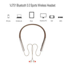 VJ751 Wireless Bluetooth-compatible 5.0 Headset Mic Handsfree Headphones (C
