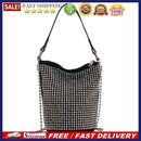 Fashion Rhinestone Shoulder Bag Glitter Diamond PU Leather Bucket Totes Handbag