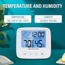 LCD Digital Thermometer Hygrometer Meter for Indoor Home Office (Backlight)