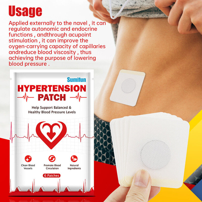 High Blood Pressure Healing Patches Dilate Clean Blood Vessels for Belly Button