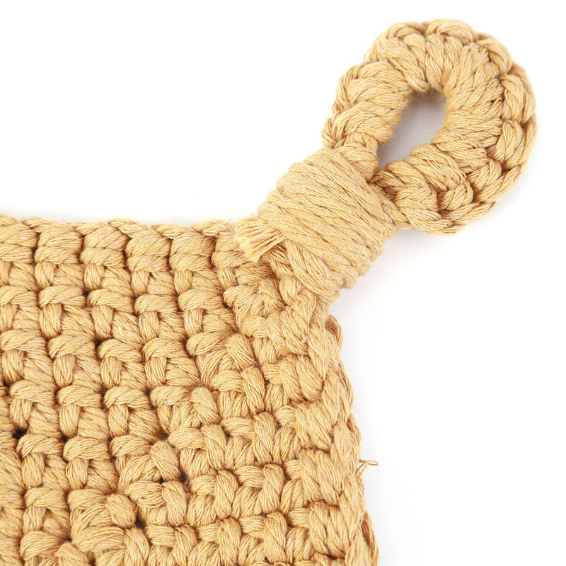 Wall-Mounted Jute Fruit Vegetable Basket Wall Hanging Storage (32x25cm) Newly