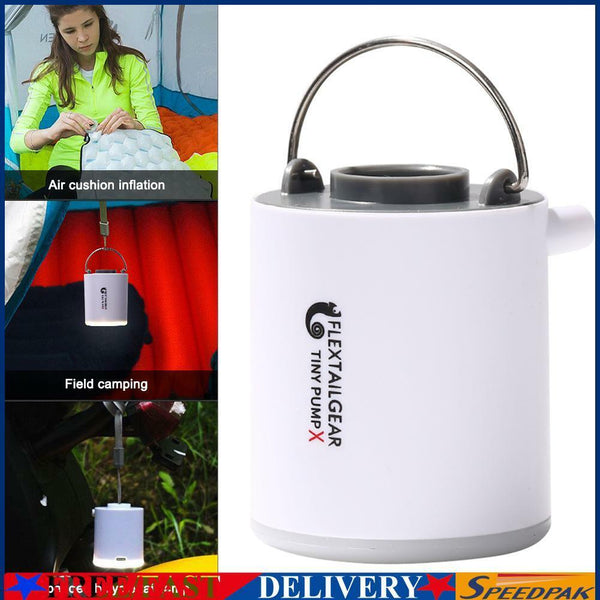 Mini Portable Inflatable Pump USB Charging Outdoor Camping Light Air Pump #F
