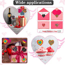 500pcs/roll Colorful Heart Shaped Stickers Self-adhesive Labels (1 inch) Newly
