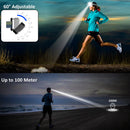 Induction LED Headlamp 500lm 7 Modes Outdoor Camping Head Flashlight Black