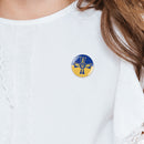 Ukraine Ukrainian Map Flag Symbol Round 12 Styles Clothes Pins(I)