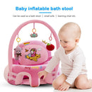 Infant Sofa Seat Skin Cartoon Plush Safety Seat Chair Without Cotton (Pink)