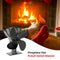 4-Blade Heat Distribution Wood Fireplace Fans Energy-Saving Thermal Stove Fan