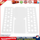 Lazy Clothes Folding Board T Shirt Folder Laundry Rack Organizer (White) Newly
