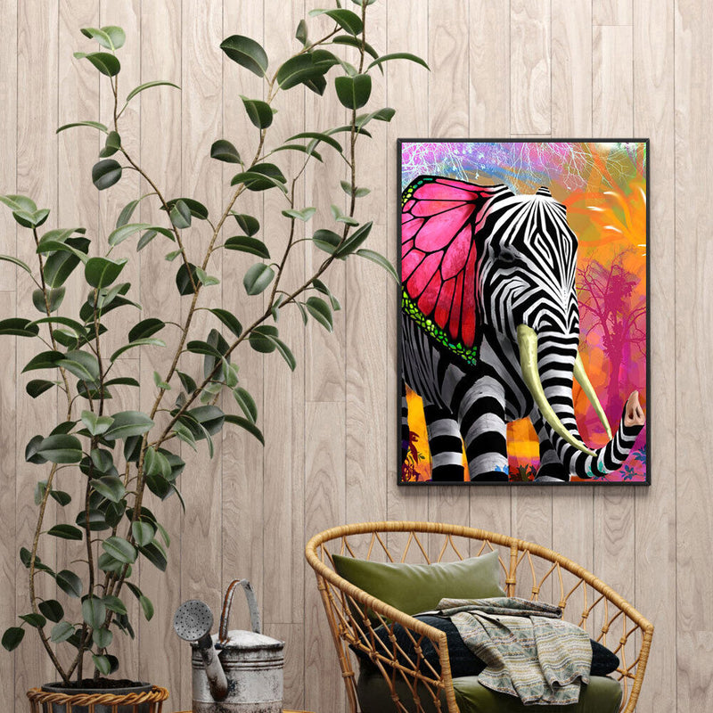 DIY Oil Drawing By Numbers Deer Frameless 40x50cm Animal on Canvas Decor