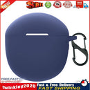 Silicone Case for Realme Buds Air 2 Protective Cover with Carabiner (Blue) Newly