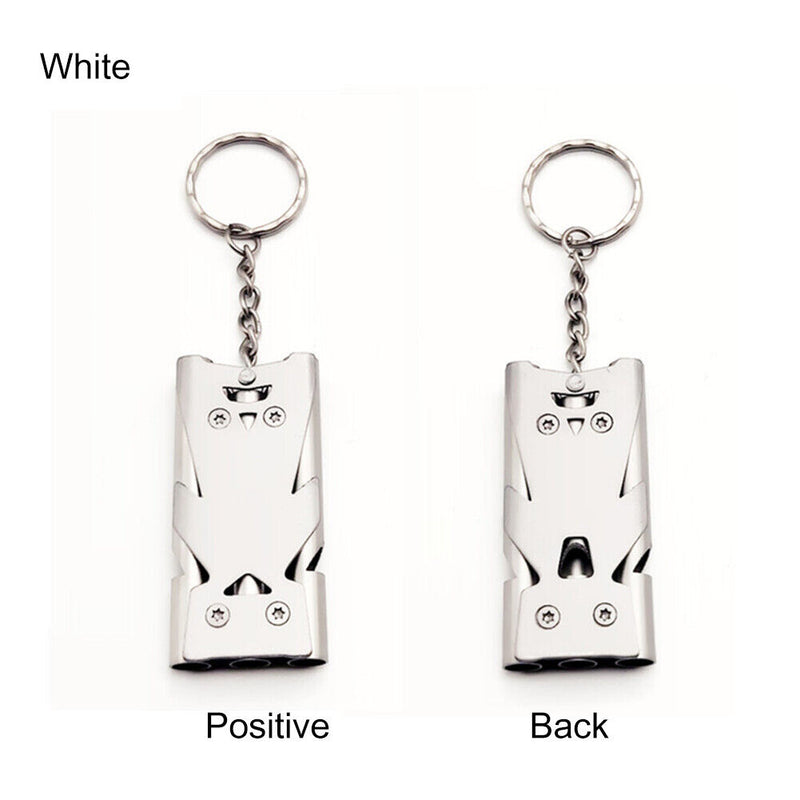 Outdoor Three-Pipe Emergency Survival Whistle EDC Portable High Decibel Whist