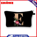 Demiawaking Women's Polyester Makeup Bag, Letter Print, Makeup Bag