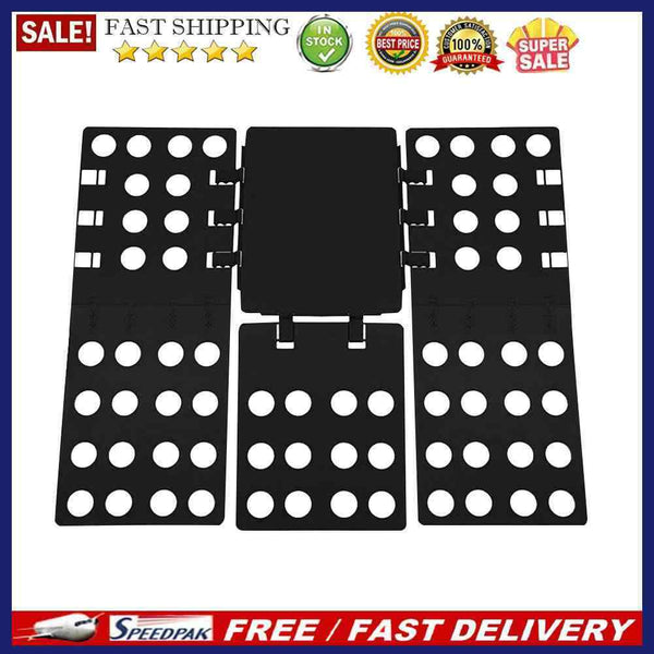Clothes Fold Board Adjustable Garment Holder Plastic Wardrobe Storage Organiz