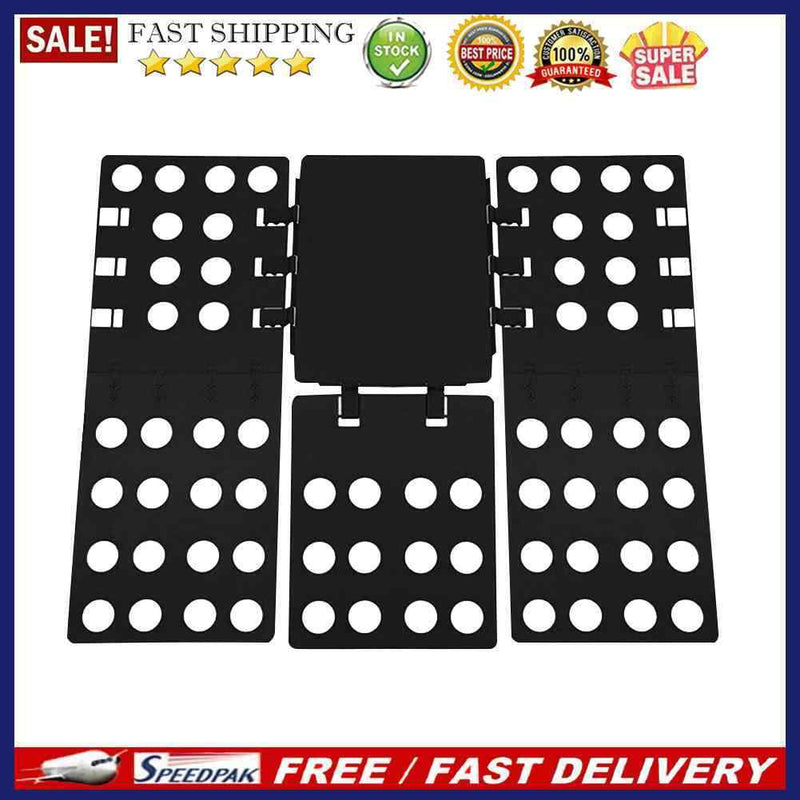 Clothes Fold Board Adjustable Garment Holder Plastic Wardrobe Storage Organiz