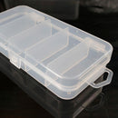Plastic 5 Compartments Fishing Tackle Box Fish Lure Hook Bait Storage Case