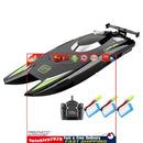 25km/h RC Boat 2.4GHz High Speed 4CH Remote Control Racing Ship (Black E) Newly