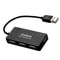 Black USB 2.0 Hi-Speed 4-Ports Splitter Hub For PC Speed High K4N4
