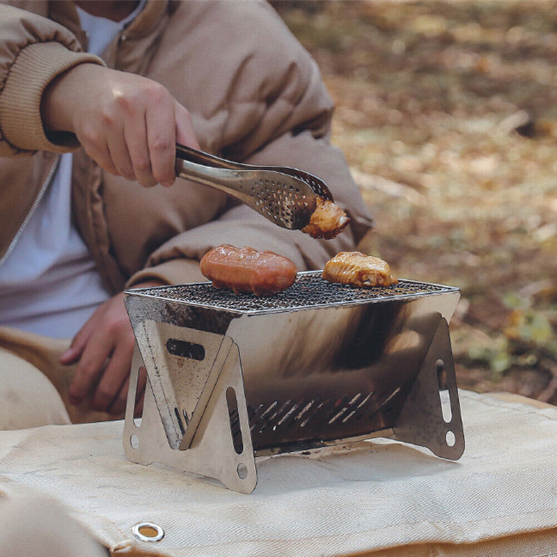 Stainless Steel Portable Folding BBQ Grill Stove Outdoor Heater Kits Newly