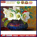 Educational Assembling Toys 1000pcs DIY White Flower Bottle Puzzle for Kid