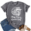 Independence Day Women Sunflower Tea (Dark Grey S) T-Shirt