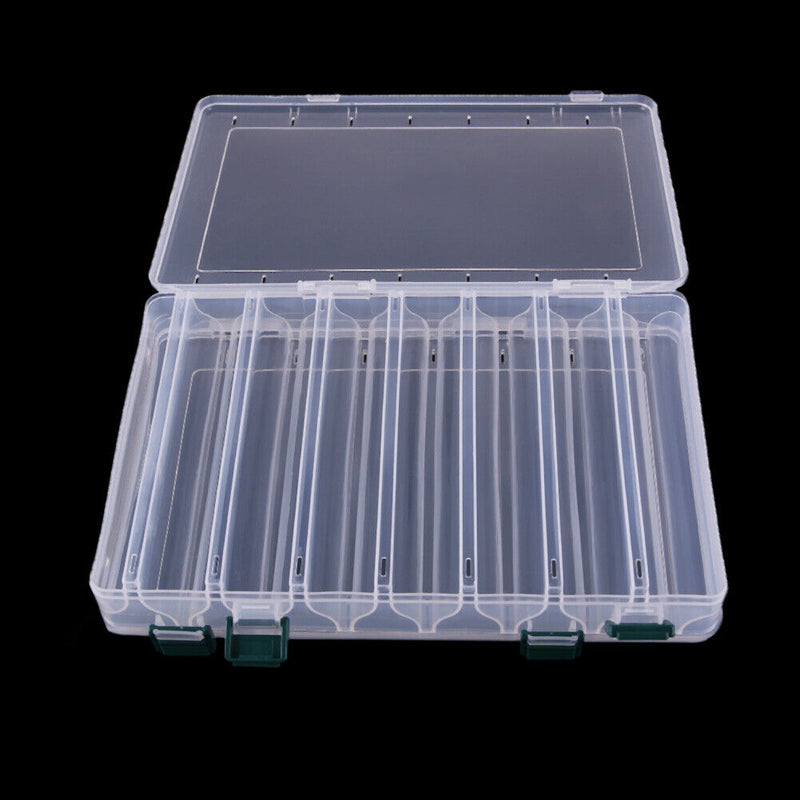 28CM *18.5CM * 5CM 14 Compartment Plastic Fishing Storage Boxes for Fishing Bait