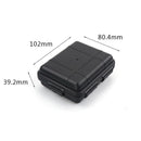 Outdoor Waterproof Sealed Box Shockproof EDC Tools Storage Case (Black S)