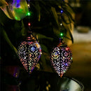 Lights Hollow LED Iron Art Balcony Decoration Solar Light Garden Light
