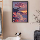 11CT Full Cross Stitch Sakura Tree Counted DIY Embroidery Crafts Home Decoration