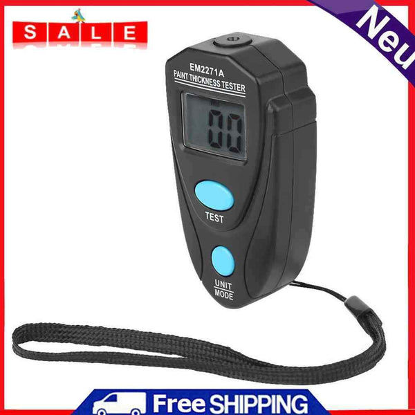 Digital Mini Car Paint Tester Coating Thickness Gauge Meter Tools Fe/NFe 0.1-2mm