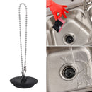 Silicone Round Sewer Drain Cover With Chain Water Sink Plug Bathtub Stopper